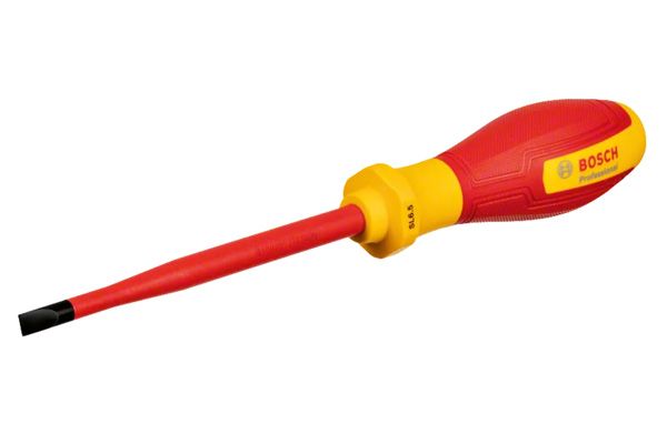 Tua vít cách điện VDE dẹp SL6.5mm Bosch 1600A02NC4