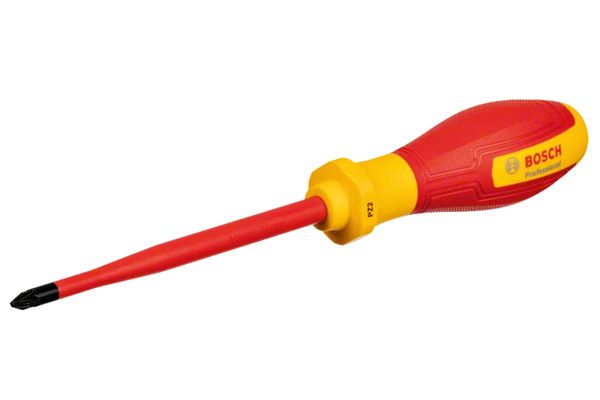 Tua vít cách điện VDE hoa thị PZ2x125mm Bosch 1600A02ND2