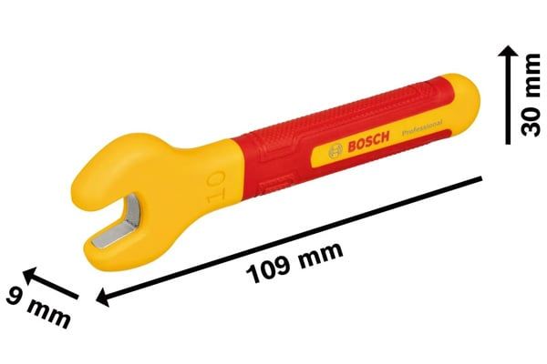Cờ lê cách điện VDE 10mm Bosch 1600A02NF0
