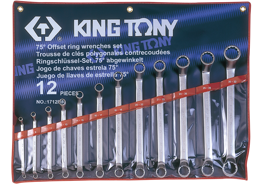  Bộ cờ lê 2 đầu vòng 12 cái Kingtony 1712MR (6-32mm) 