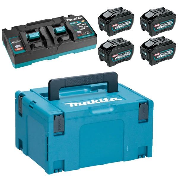 Bộ pin sạc Makita 191U42-2 (BL4050F*4+DC40RB+MAKPAC)