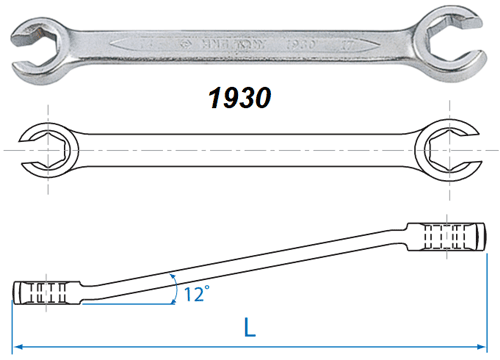  Cờ lê mở ống dầu 2 đầu 22x24mm Kingtony 19312224 