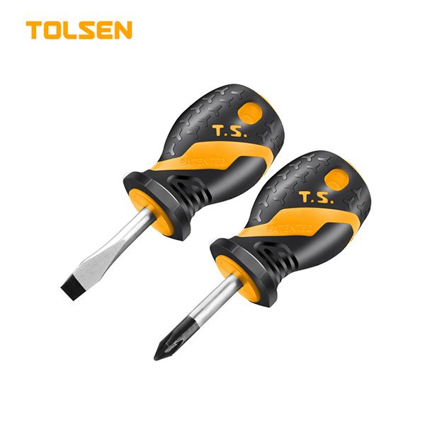 Bộ 2 tua vít dẹp và bake dài 38mm Tolsen 20181