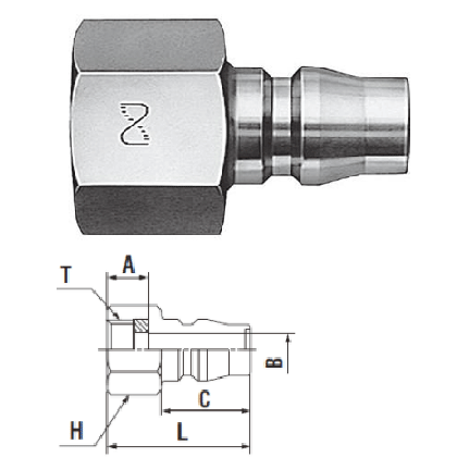  Khớp nối nhanh Cupla Nitto 20PF 