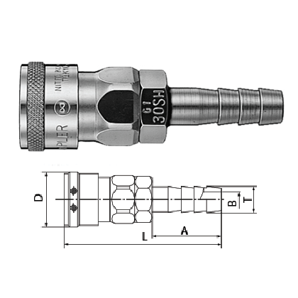  Khớp nối nhanh Cupla Nitto 20SH 