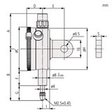  Đồng hồ so cơ khí Mitutoyo 2119A-10 (0-5mm/0.001mm) 