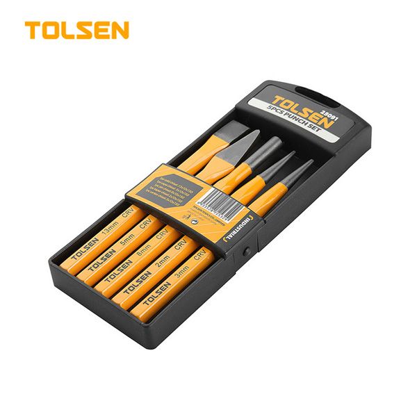 Bộ mũi đục công nghiệp 5 cây Tolsen 25091