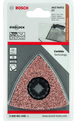 Đĩa chà nhám tam giác Bosch AVZ 78 RT 2608661648