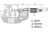  Panme điện tử đo ngoài Mitutoyo 293-185-30 (0-1"/0-25mm/0.001mm) 