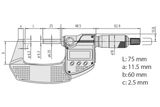  Panme điện tử đo ngoài Mitutoyo 293-243-30 (75-100mm/0.001mm) 