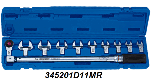  Bộ cần siết lực đổi đầu Kingtony 345201D11MR (3/8 Inch - 20 - 100 N.m) 