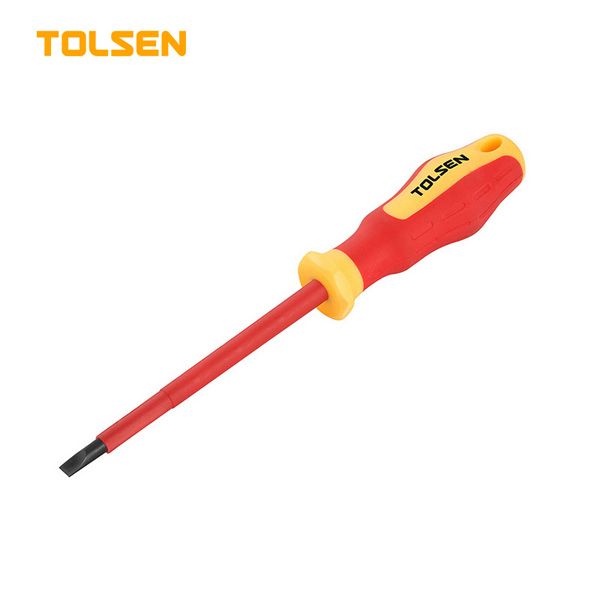 Tua vít dẹp cách điện VDE 6.5x150mm Tolsen 38003