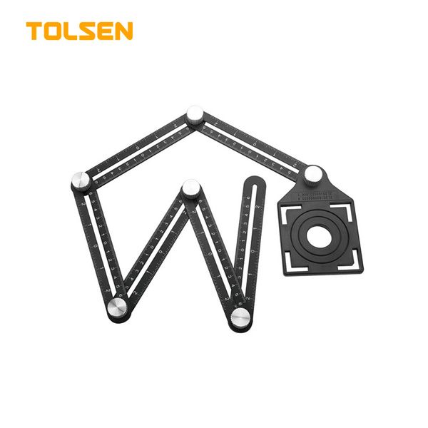 Thước đo góc đa năng bằng hợp kim nhôm sáu cạnh Tolsen 41045