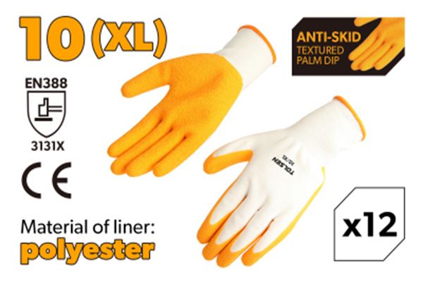 Găng tay trắng cao su công nghiệp Tolsen 45016