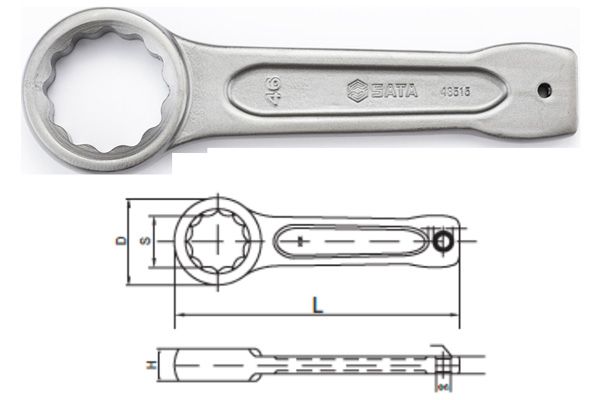 Cờ lê vòng đóng 70mm SATA 48521