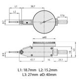  Đồng hồ so chân gập Mitutoyo 513-405-10E (0.2mm/0.002mm) 