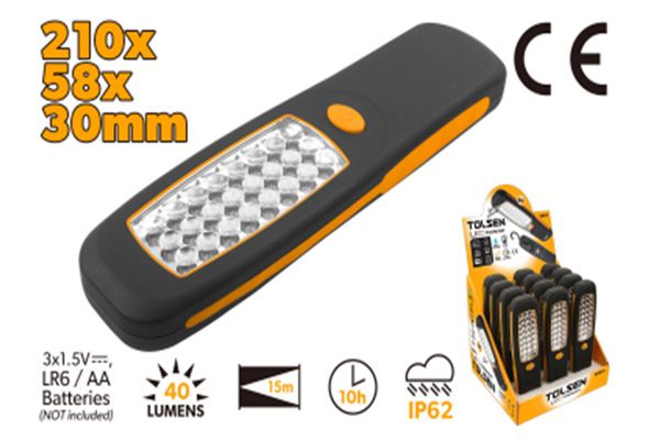 Đèn làm việc 24 LED dùng pin AA Tolsen 60015