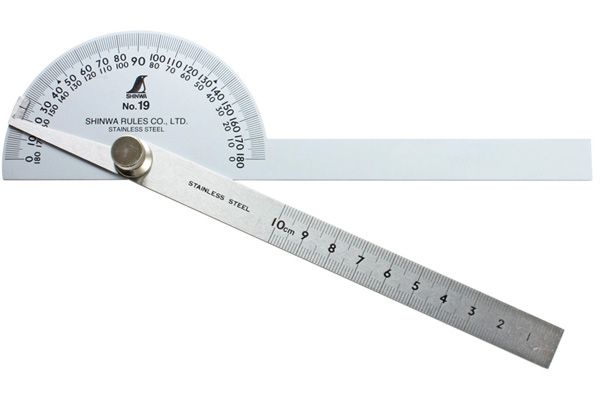 Thước đo góc 2 lá 10cm Shinwa 62490