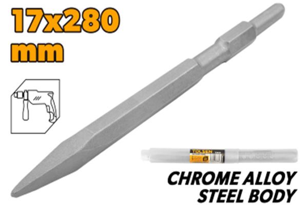 Mũi đục nhọn lục giác 17x280mm Tolsen 75450