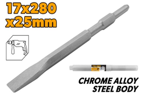 Mũi đục dẹp lục giác 17x280mm Tolsen 75451