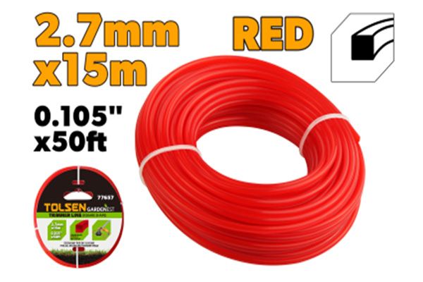 Dây cước cắt cỏ màu xanh vuông 3x15m Tolsen 77659