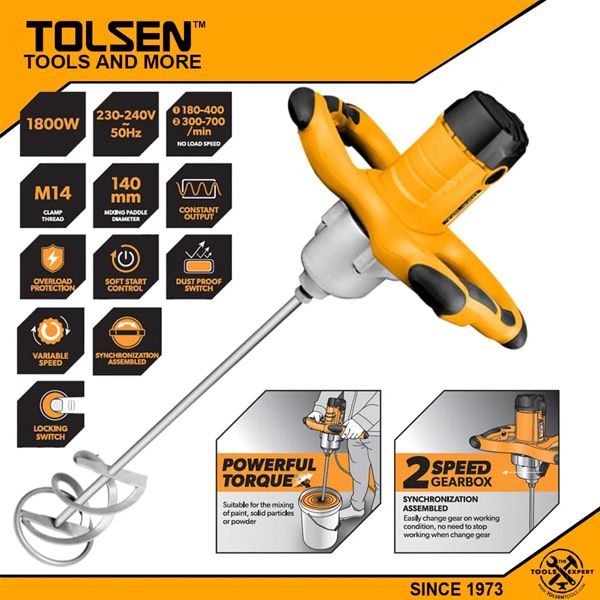 Máy trộn sơn 1800W Tolsen 79509