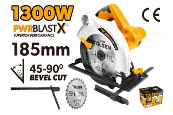 Máy cưa đĩa 1300W-185mm Tolsen 79532