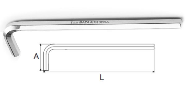 Lục giác đầu bằng 10mm SATA 81316