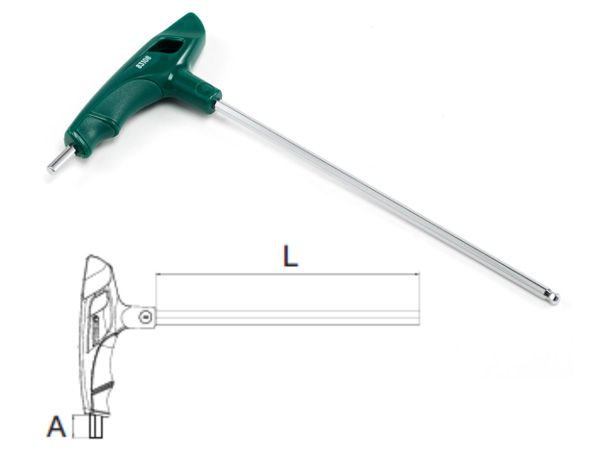 Lục giác chữ T đầu bi 7mm SATA 83113