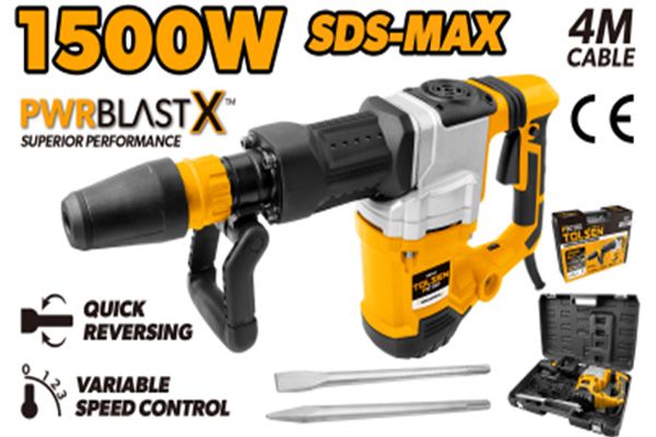 Máy khoan bê tông SDS Max 1500W Tolsen 88551