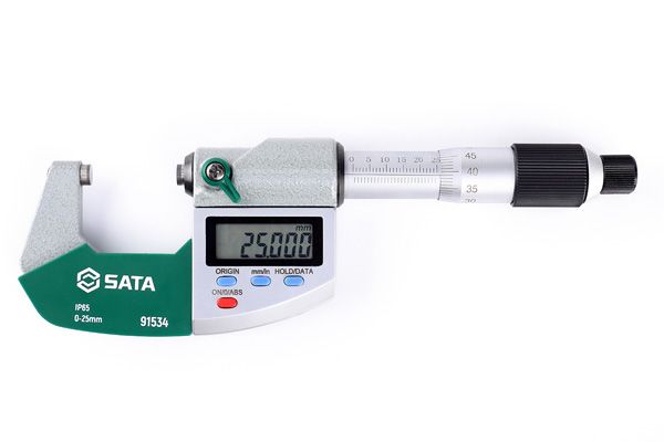 Panme điện tử đo ngoài 0-25mm SATA 91534