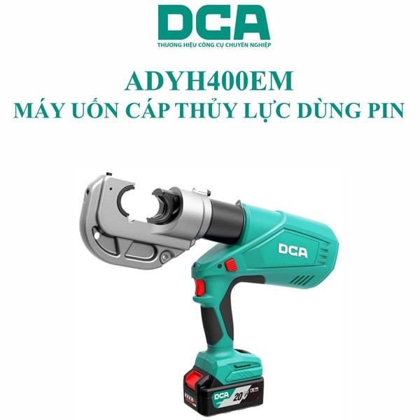  Máy bấm cáp thủy lực dùng pin 20V DCA ADYH400EM 