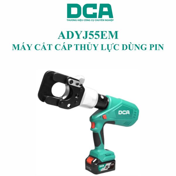  Máy cắt cáp thủy lực dùng pin 20V DCA ADYJ55EM 