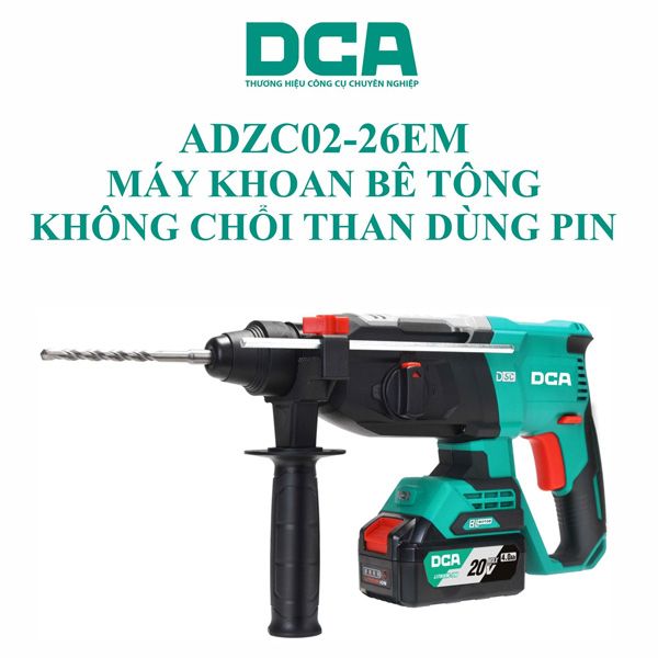  Máy khoan bê tông dùng pin 20V DCA ADZC02-26EM 