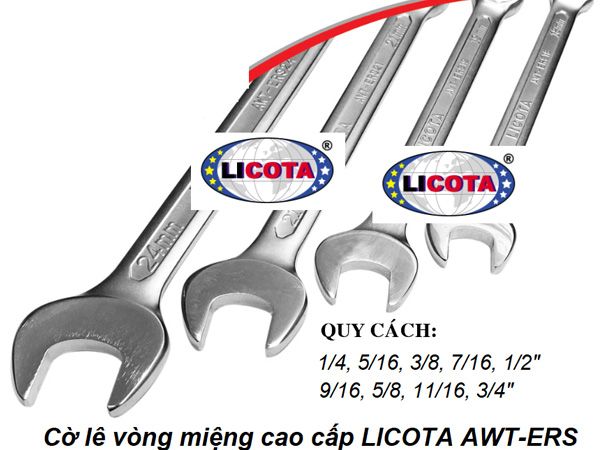 Cờ lê vòng miệng cao cấp 1/4 Inch LICOTA AWT-ERS0001