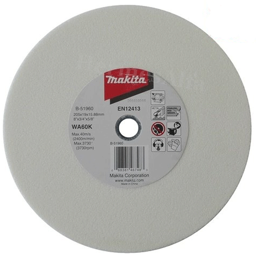 Đá mài thô cho máy mài 2 đá Makita 205x19x15.88mm - B-51960