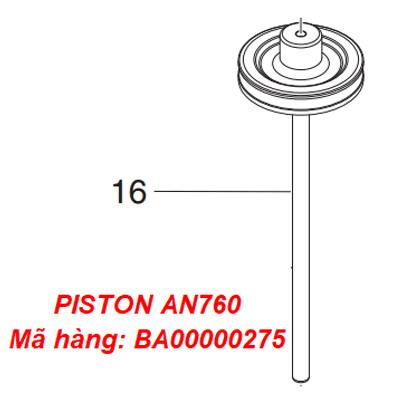  Piston (lưỡi gà) cho súng bắn đinh cuộn Makita AN760 