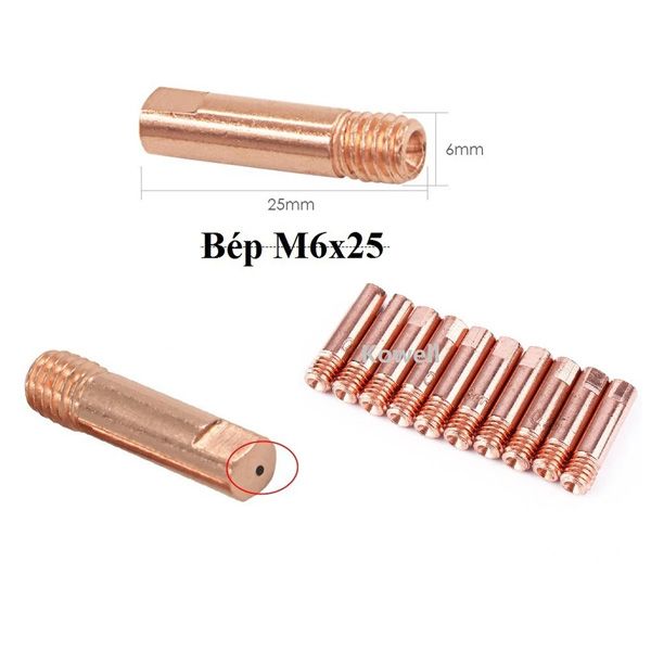 Bép hàn Mig M6x25