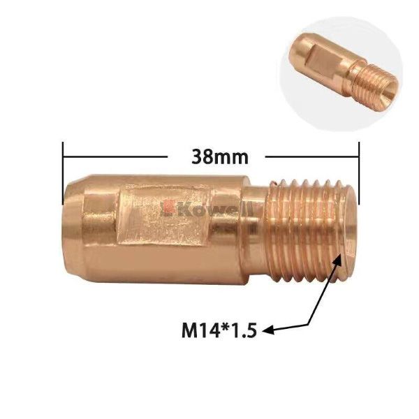 Bép hàn tự động M14x38mm các size 2.4, 3.2, 4.0 dùng cho máy hàn tự động