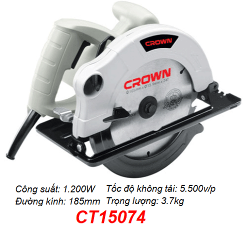  Máy cưa gỗ cầm tay Crown CT15074 