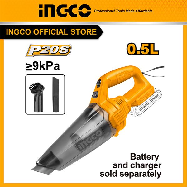 Máy hút bụi dùng pin 20V-0.5L INGCO CVLI201261