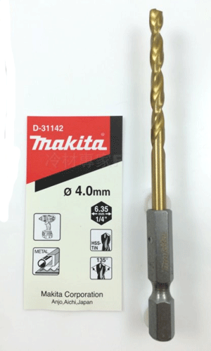 Mũi khoan kim loại đuôi lục giác D4x95mm Makita D-31142