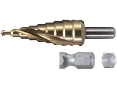 Mũi khoan bậc rãnh xoắn phủ Ti-tan Makita từ 4-20mm D-46486