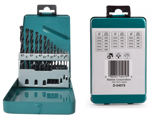 Bộ 13 mũi khoan sắt Makita HSS-R D-54075