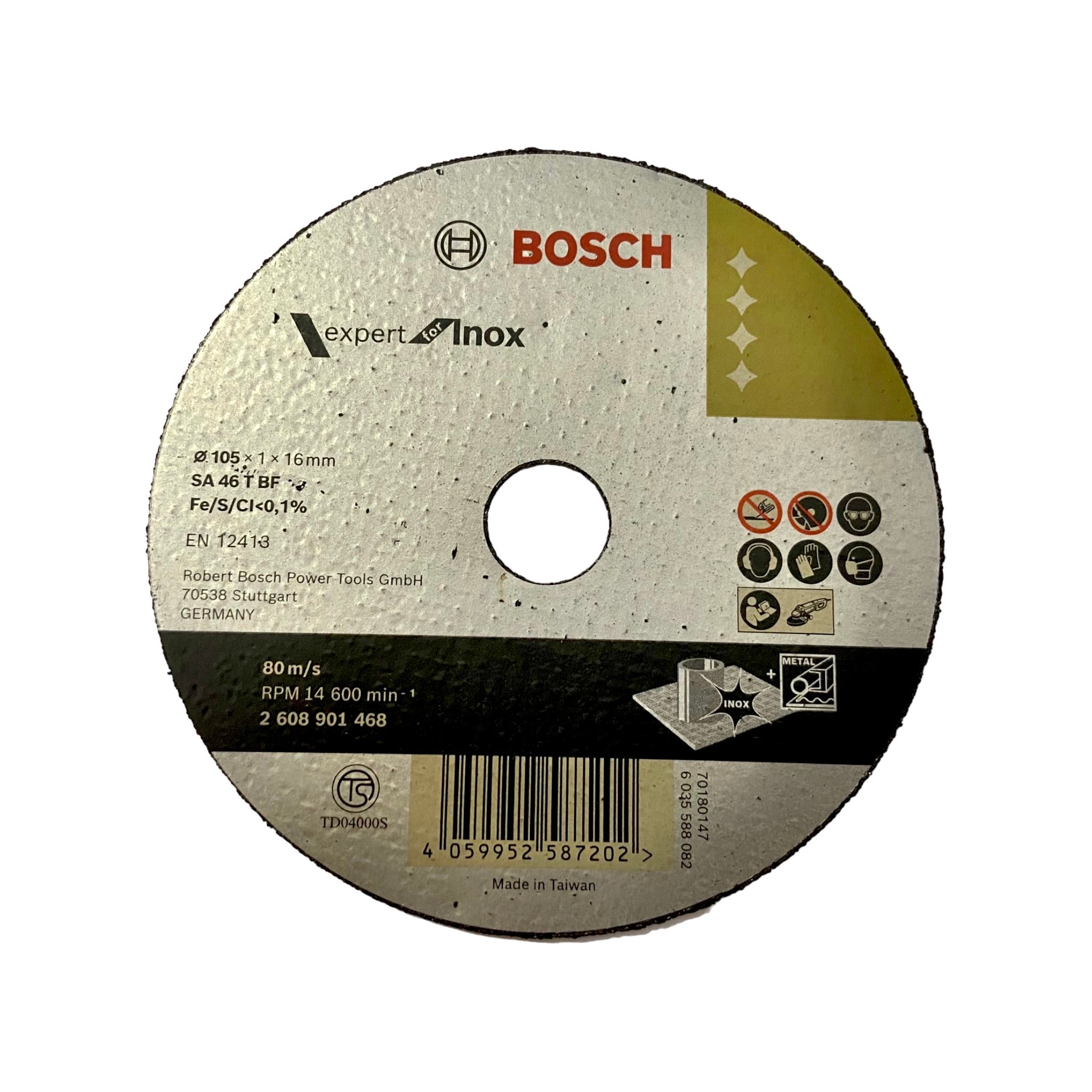  Đá cắt Inox Bosch 105x1.0x16mm 2608901468 