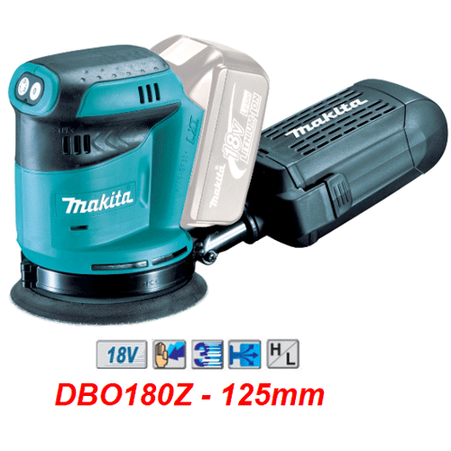 Máy chà nhám tròn dùng pin 18V Makita DBO180Z