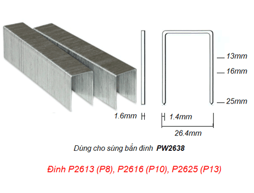  Đinh P công nghiệp Meite P2625 (P13) 