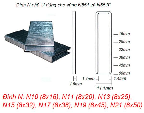  Đinh N công nghiệp Meite N13 (8x25mm) 