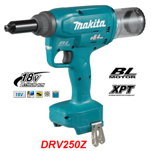  Súng rút rive dùng pin 18V Makita DRV250Z 