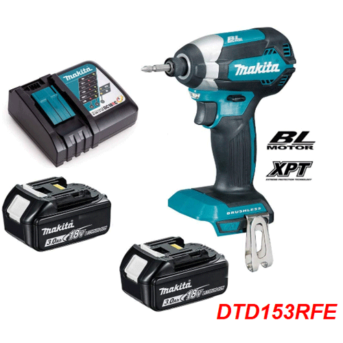  Máy vặn vít động lực dùng pin 18V Makita DTD153RFE 